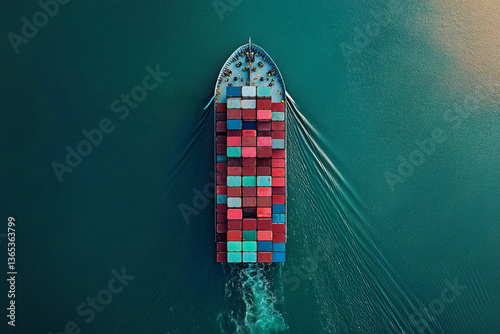 Tugboat transporting containers on a river during overcast weather in a busy waterway