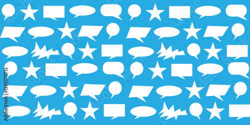 Message comment chat box. Collection of speech bubbles, text boxes, and conversation chat in comics. modern background