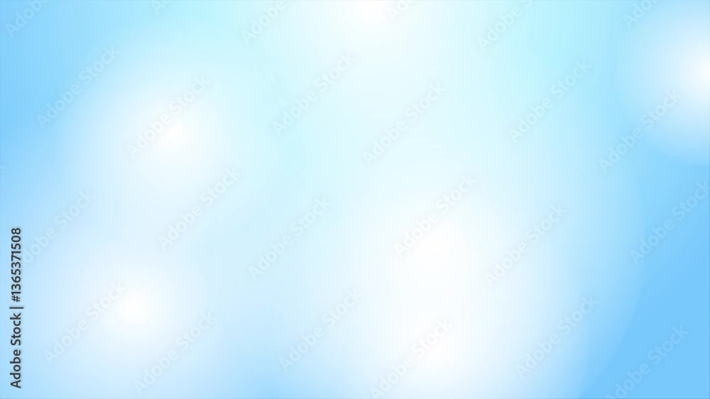 Abstract blue video background with bokeh