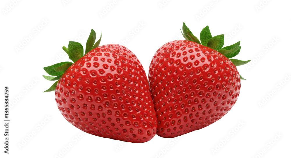 Isolated Fresh Strawberries Isolated Fresh Strawberries