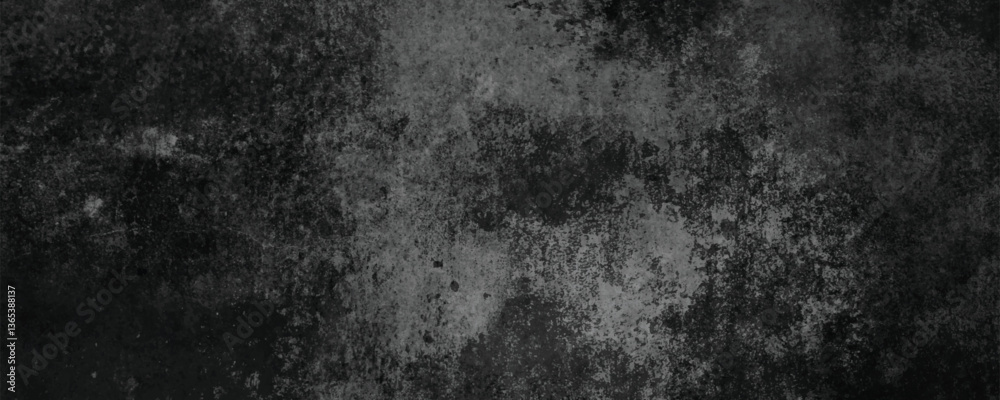 Naklejka premium The Beautiful and Subtle Aging of a Darkened and Deeply Textured Cement Surface