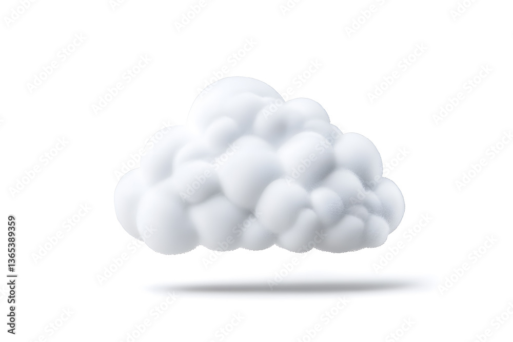 3d white Cloud isolated on white background 3d white Cloud isolated on white background