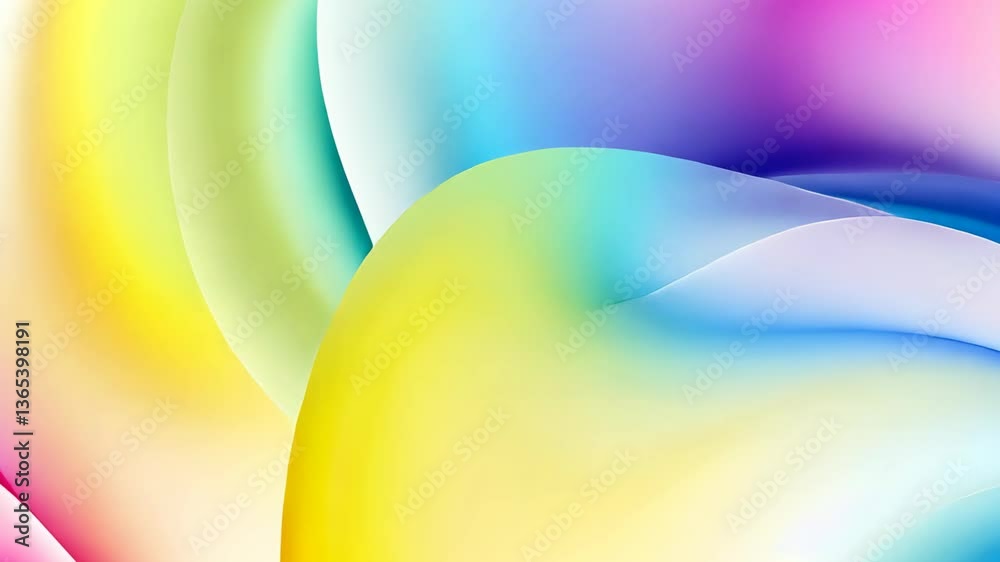 ombre colorful pastel rainbow abstract background light background, gradient color swirl motion move 