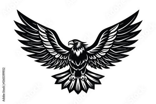 eagle tattoo vector