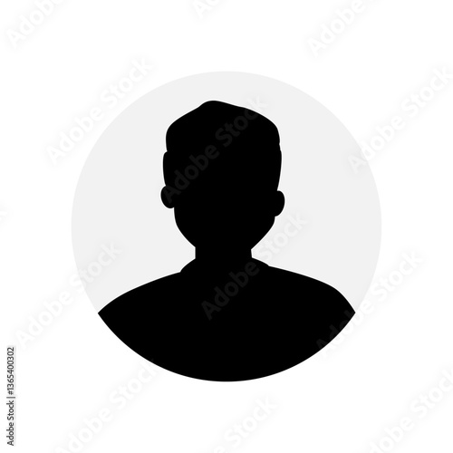 Vector flat illustration. Human icon. Avatar, user profile, human icon, profile picture. Suitable for social media profiles, icons, splash screens and as a template. Business concept.