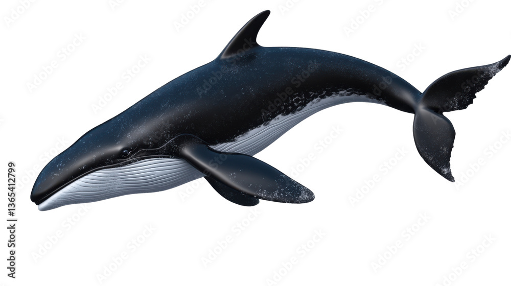 Fototapeta premium dolphin isolated on white background