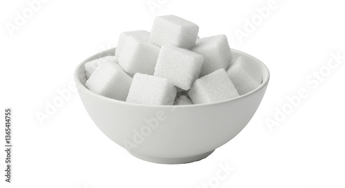 Wallpaper Mural Isolated Bowl of Sugar Cubes Torontodigital.ca