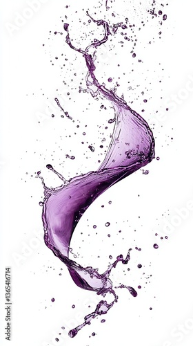 Dynamic Purple Splash: Capturing the fluidity and energy of a liquid, a vibrant purple splash takes center stage, creating a captivating visual display.