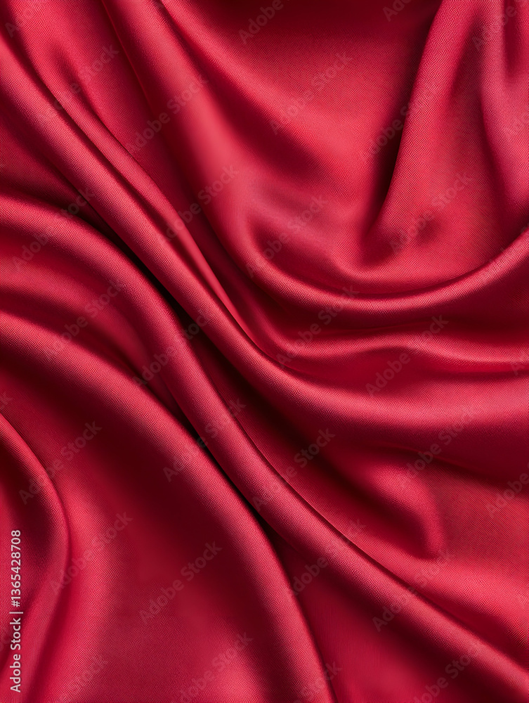 Flowing crimson fabric Subtle light and shadow detail Flowing crimson fabric Subtle light and shadow detail