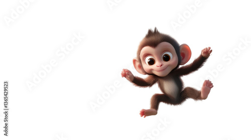 funny cartoon zombie with clipping path