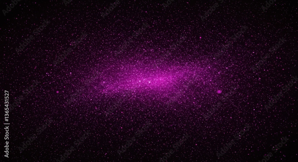 Abstract Purple Space Background with Particles and Stars Abstract Purple Space Background with Particles and Stars