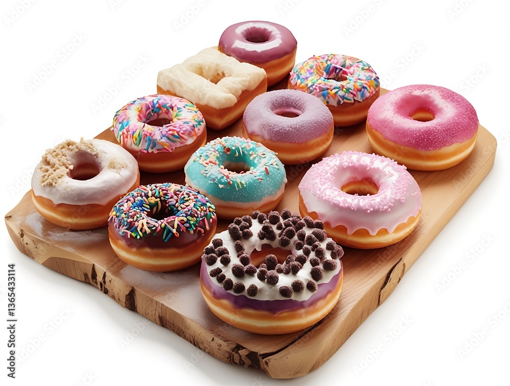 Assorted Donuts (Doughnuts) of Various Flavors