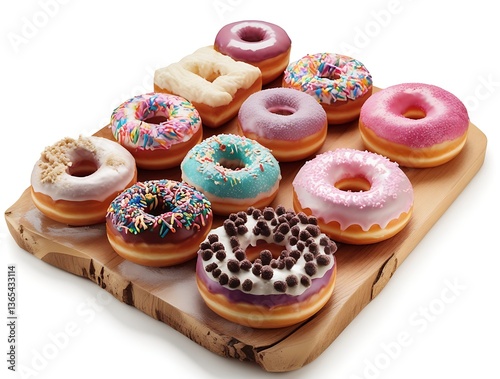 Obraz na płótnie Assorted Donuts (Doughnuts) of Various Flavors w salonie