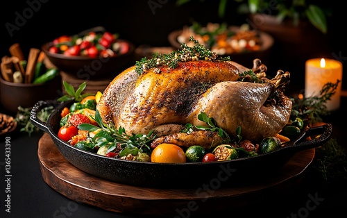 Roasted Turkey Thanksgiving Feast (11) photo