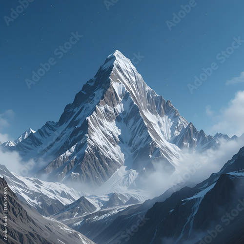 Ama Dablam mountain, Khumbu glacier, Nepal