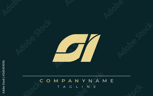 OI Sleek Geometric Logo Design. Neutral colors and minimalist style create a professional and contemporary impression, suitable for branding and corporate identity.
