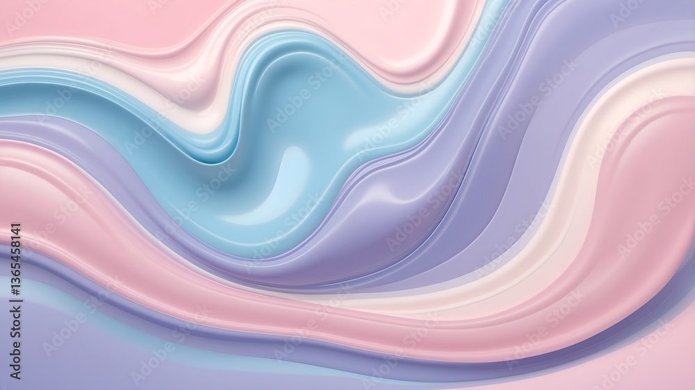 soft pastel liquid background with creamy, smooth, and glossy textures soft pastel liquid background with creamy, smooth, and glossy textures