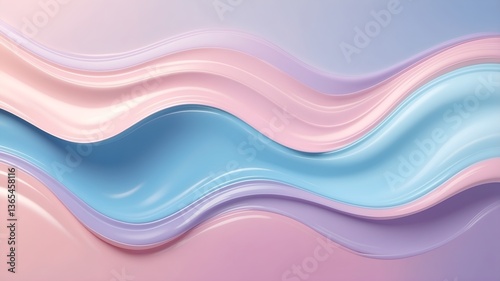 soft pastel liquid background with creamy, smooth, and glossy textures
