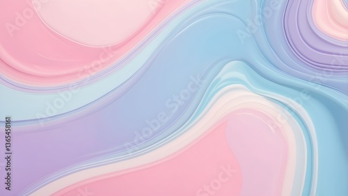soft pastel liquid background with creamy, smooth, and glossy textures