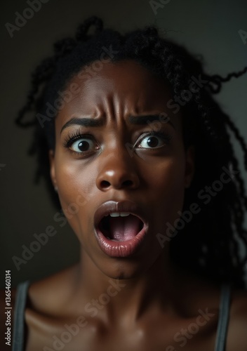 Person showing surprise with an open mouth