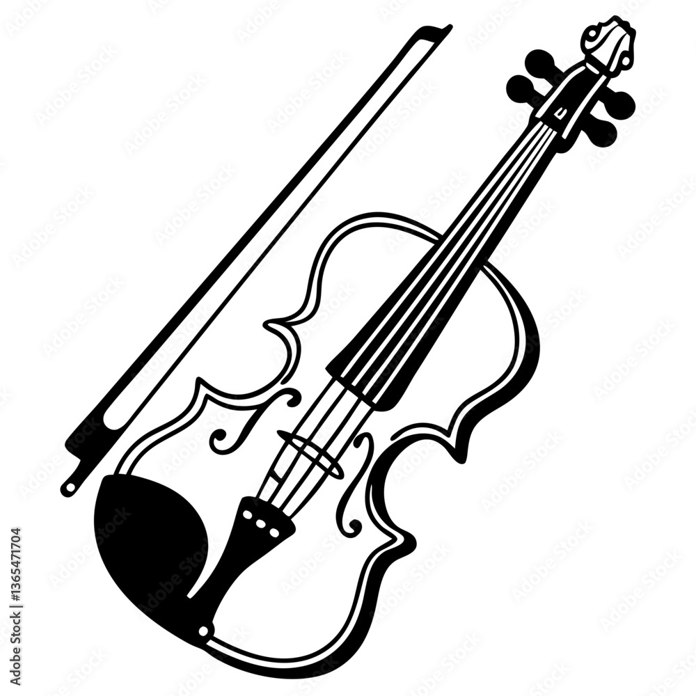 Obraz premium violin and bow