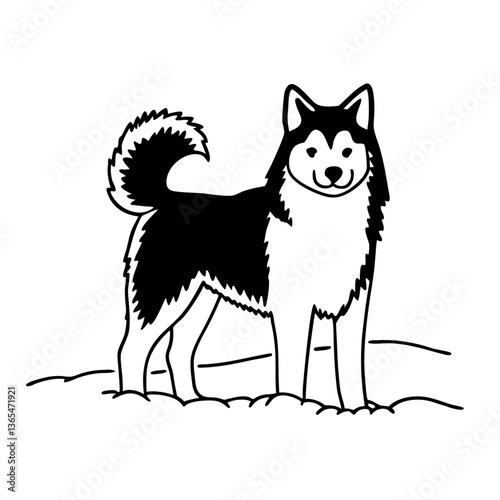 siberian husky dog