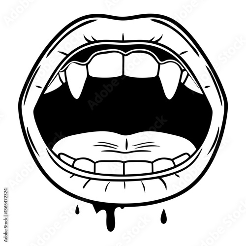 Vampire Teeth Mouth