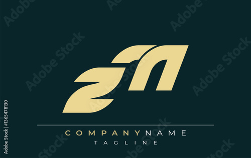 ZM Sleek Geometric Logo Design. Neutral colors and minimalist style create a professional and contemporary impression, suitable for branding and corporate identity.