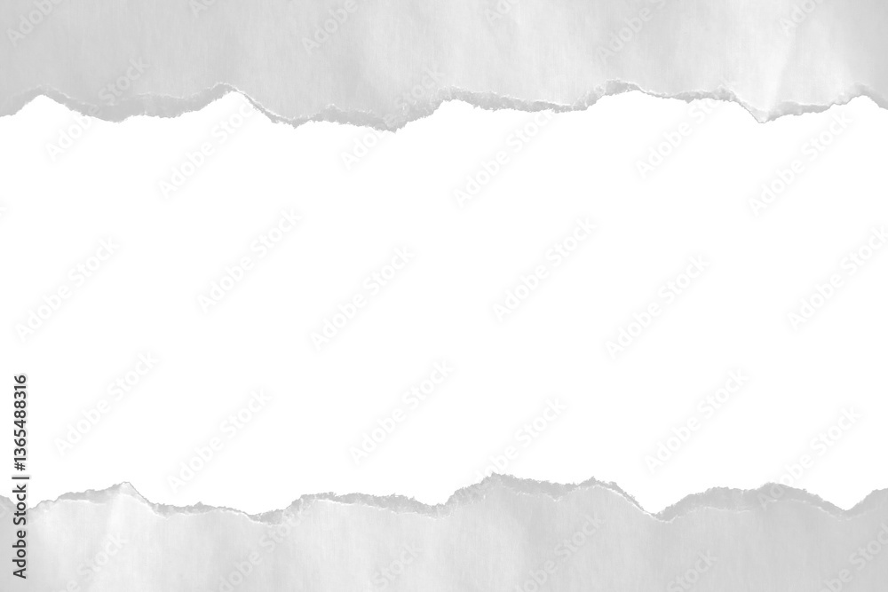 Torn Paper Frame: Realistic Ripped Edge Border Design