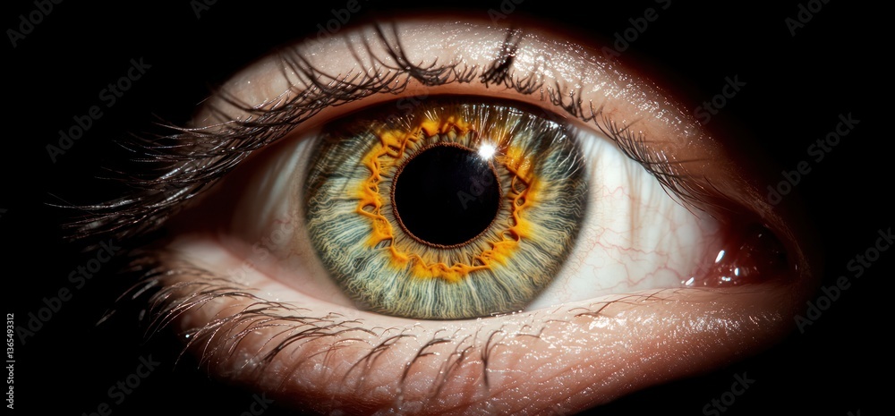 Fototapeta premium Detailed human eye close up