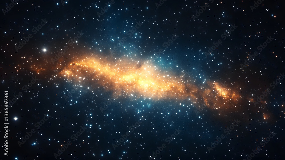 Enigmatic galaxy set against the dark canvas of space filled with stars and cosmic wonders creating a stunning view Enigmatic galaxy set against the dark canvas of space filled with stars and cosmic wonders creating a stunning view