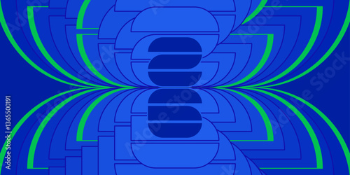 Soccer blue background, vector illustration