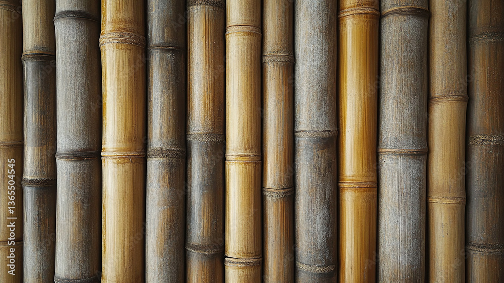 Fototapeta premium the texture of bamboo wall panels