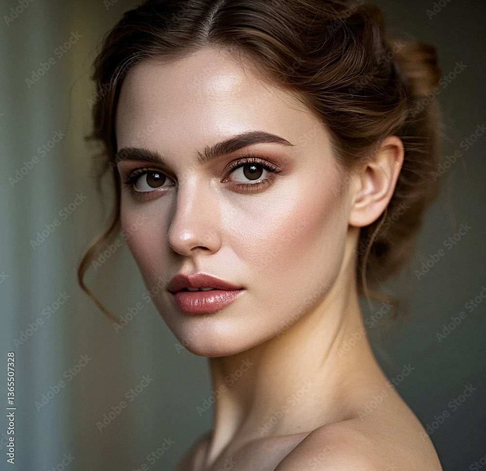 Naklejka premium Portrait of a woman. 