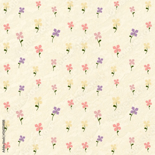 Fototapeta Naklejka Na Ścianę i Meble -  seamless pattern with flowers