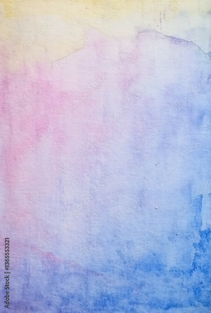 Fototapeta premium pastel sky, stars, pastel watercolor background, pastel color theme,