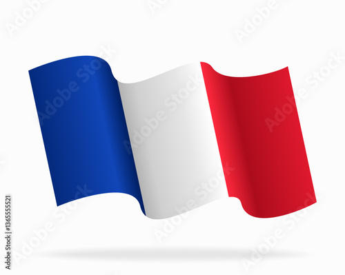 Free Download French flag wavy background layout. Vector illustration. - GFXLoad