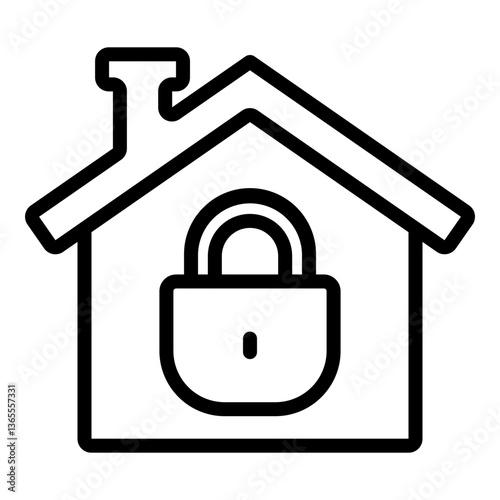Eviction Vector Line Icon Design