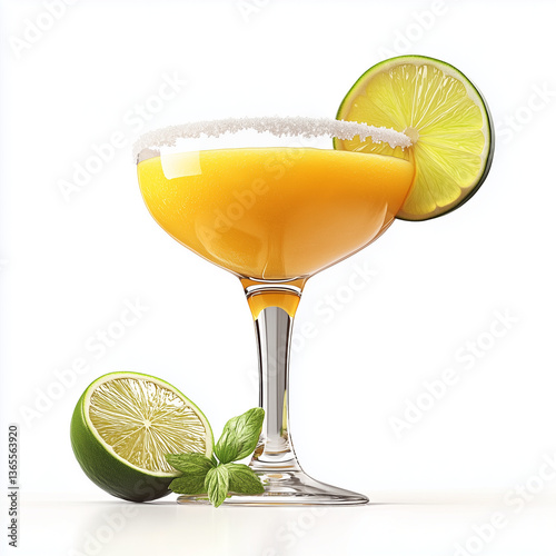 cocktail with lime and lemon