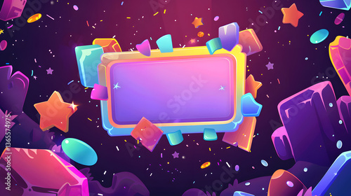 A mobile game score screen illustration.