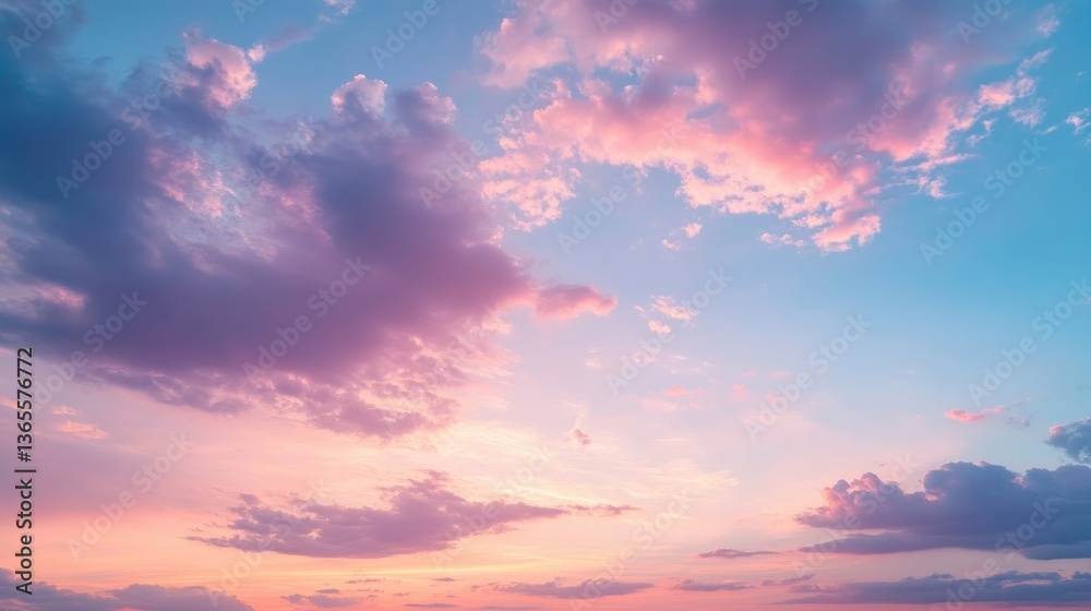Beautiful sky at twilight with soft colors Beautiful sky at twilight with soft colors