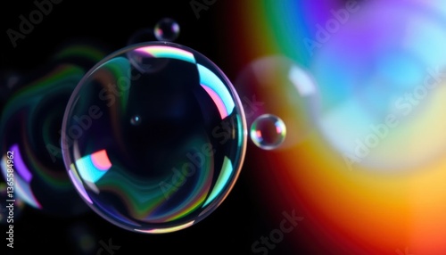 Mesmerizing Macro Photography Rainbow Soap Bubbles