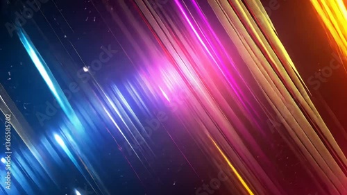 Vibrant diagonal light streaks