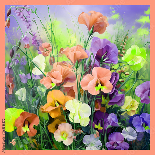 Shawl Scarf Pattern Graphic Design
