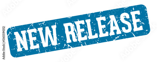 new release rectangular sign. new release stamp