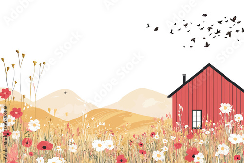 A whimsical illustration that beautifully embodies the essence of spring
