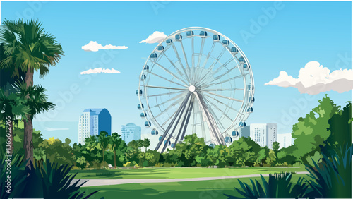 Orlando Eye - ICON Park's Iconic Ferris Wheel .eps