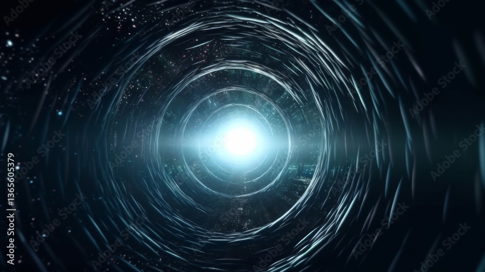 Obraz premium A mesmerizing light in a swirling vortex.