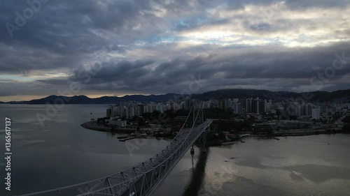 Wallpaper Mural Hercilio Luz bridge, Pensil bridge, at Florianopolis, Brazil Torontodigital.ca