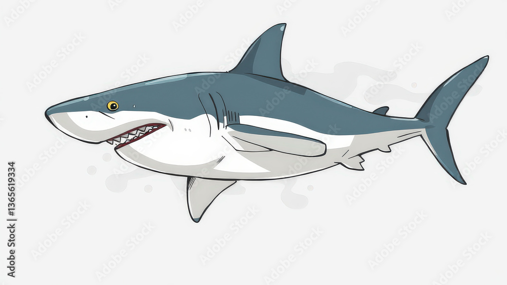 Obraz premium Shark Illustration